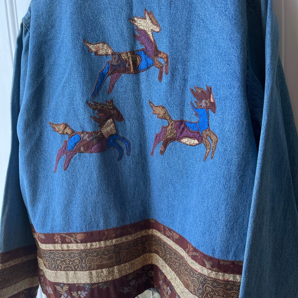 Coldwater Creek denim unique jacket